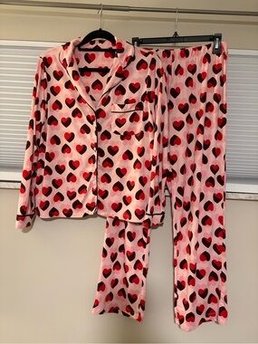 Kate Spade New York Heart-Print Pink Pajama Set